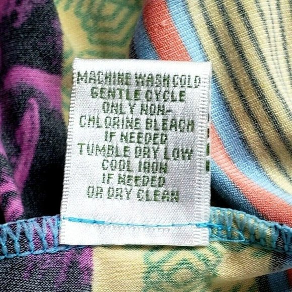 Donna Morgan Multicolor Sheath Dress Stretch Sleeveless Jersey Retro - Picture 7 of 7